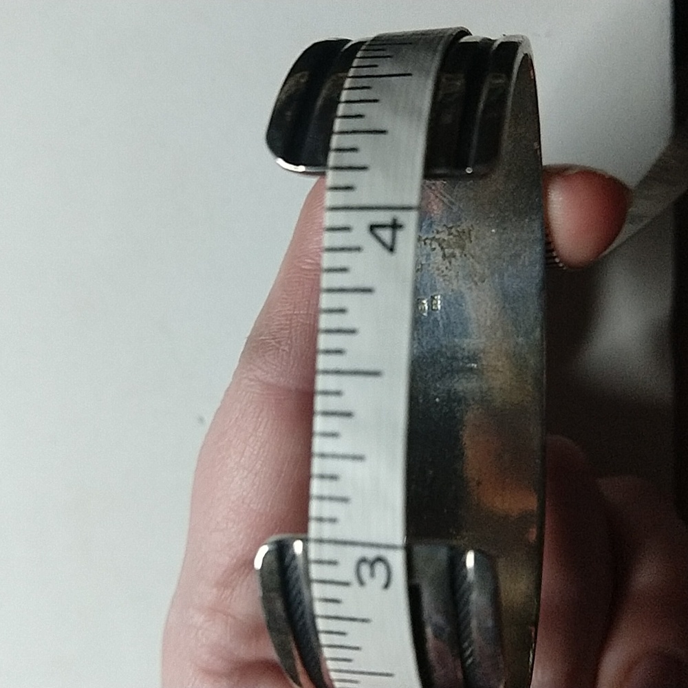 Solid Sterling Silver 925 Greek Key Scroll Design… - image 6